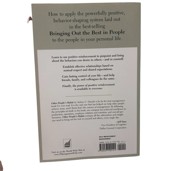 Other People's Habits Book by Aubrey C. Daniels - Picture 2 of 3